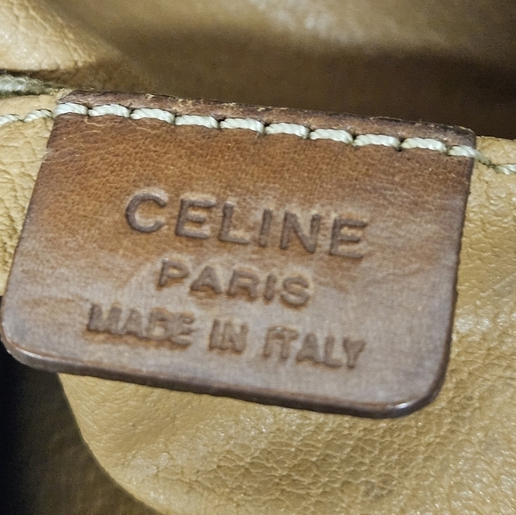 Celine Vintage Macadam Sac Seau Drawstring Bucket Bag in Canvas and Leather - Picture 14 of 16